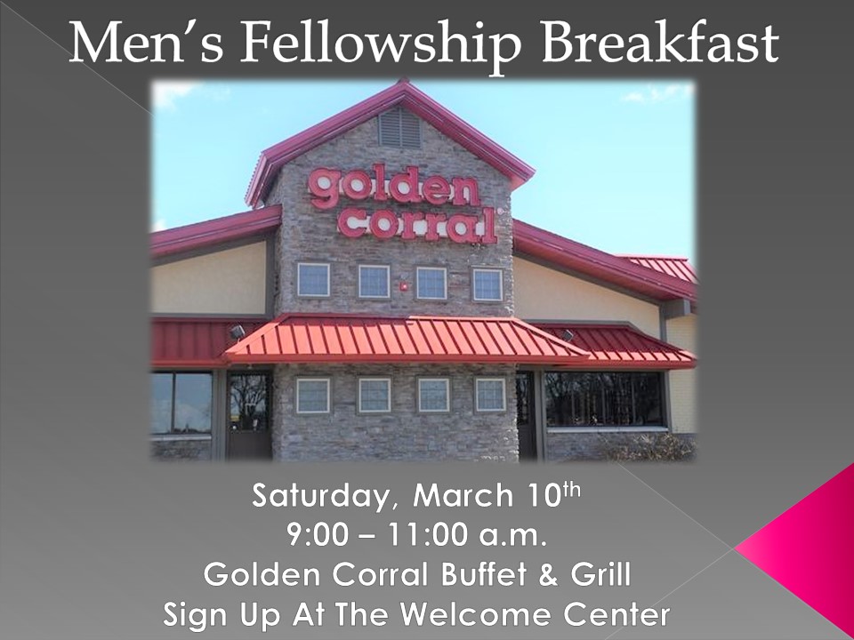 Mens Fellowship Breakfast