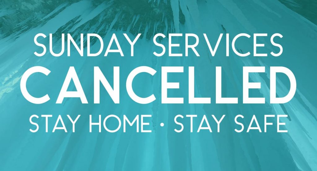 Sunday Services Cancelled Image